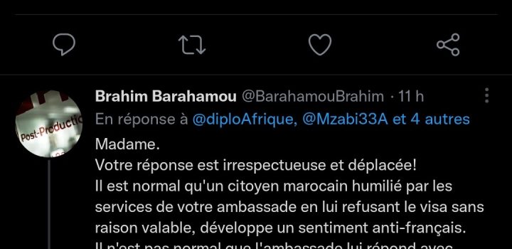 maroc lambassadrice pour la diplomatie francaise en afrique derape sur twitter